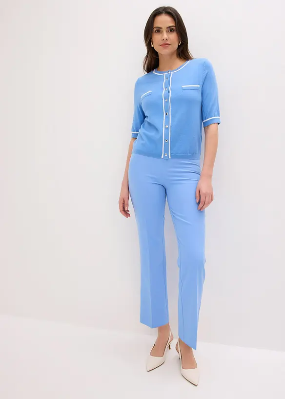 Strikkejakke med viskose, bonprix