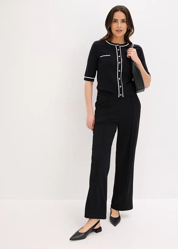 Strikkejakke med viskose, bonprix