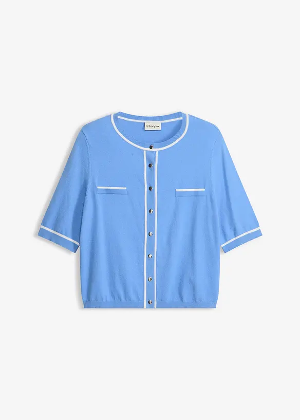 Strikkejakke med viskose, bonprix