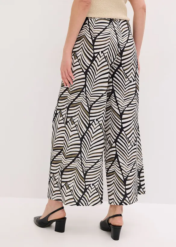 Jerseybukse med vide ben, bonprix