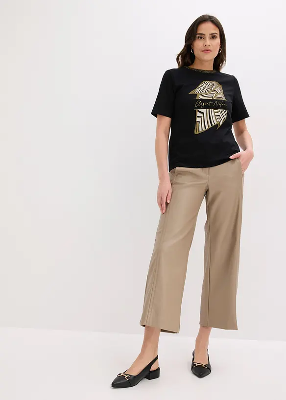 Topp i &oslash;kologisk bomull, bonprix