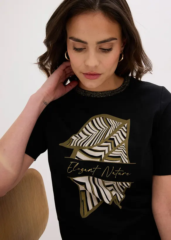 Topp i &oslash;kologisk bomull, bonprix