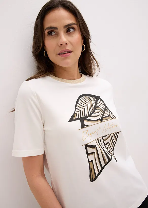 Topp i &oslash;kologisk bomull, bonprix