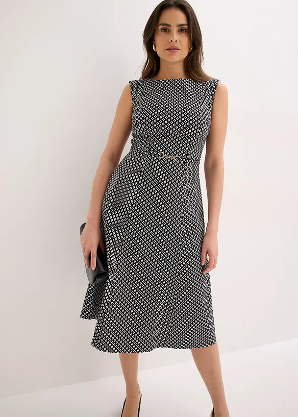 Kjole med belte (2-delt sett), bonprix