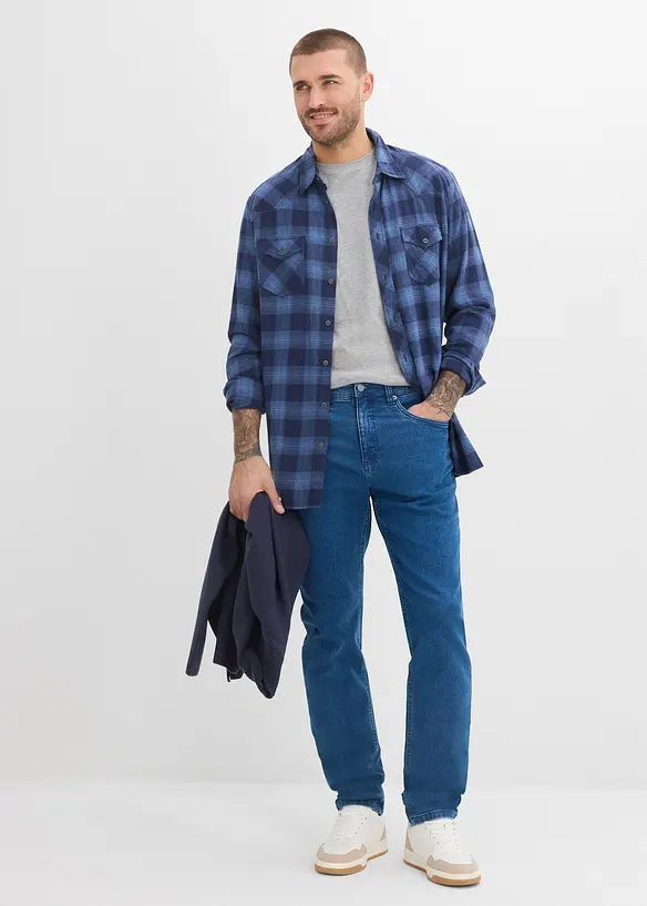 Classic fit stretchjeans, Tapered, bonprix