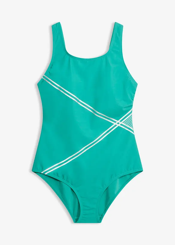 Light shape badedrakt med metallic detaljer, bonprix