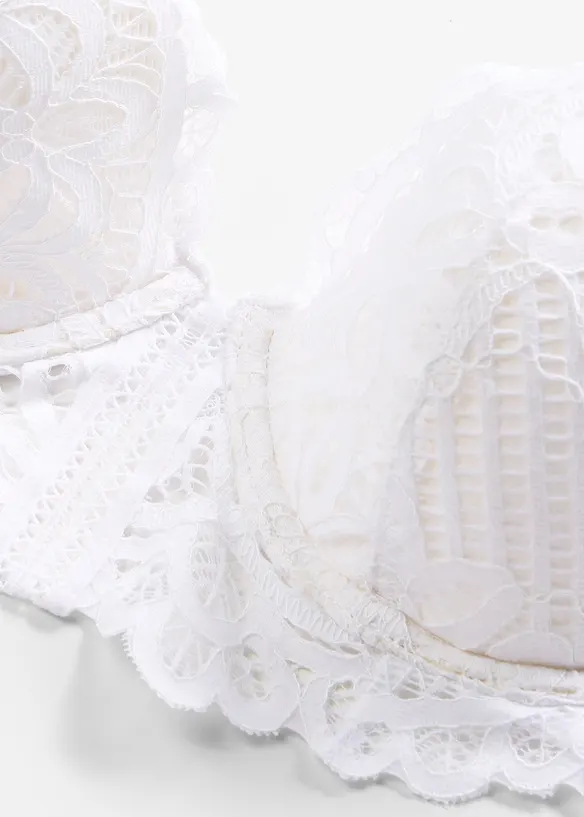 Vattert BH i eksklusivt blondemateriale, bonprix