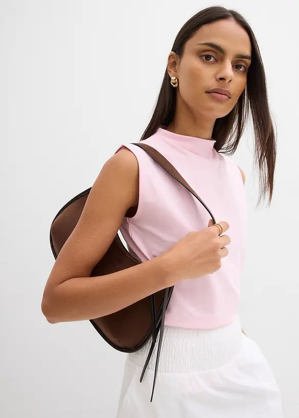 Topp i elastisk bomullsmiks, bonprix