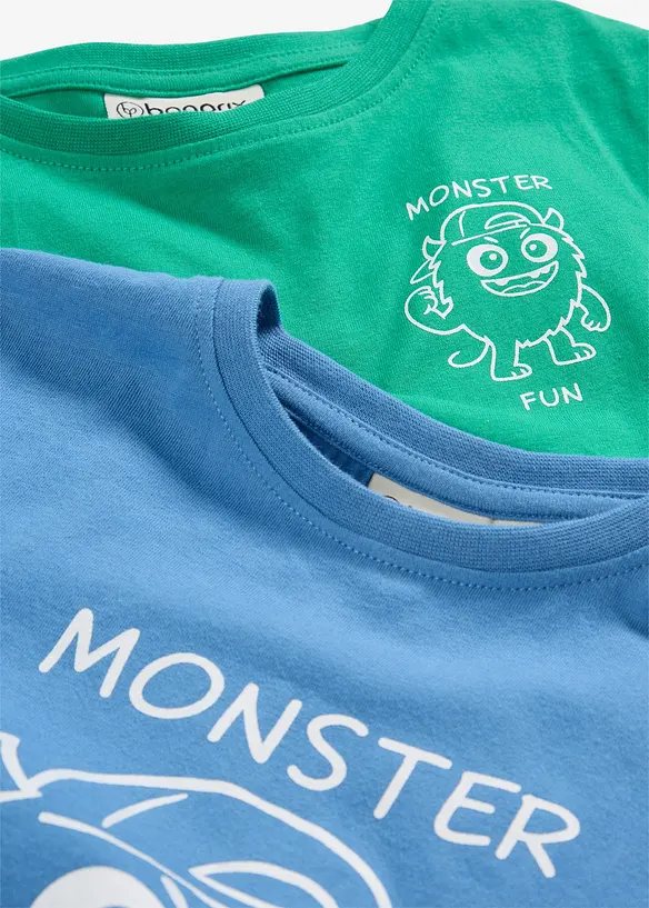 T-skjorte i 100% &oslash;kologisk bomull (2-pack), bonprix