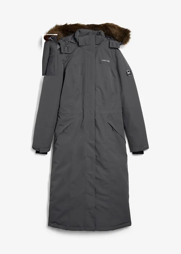 Outdoor-k&aring;pe med fuskepels, vanntett, bonprix