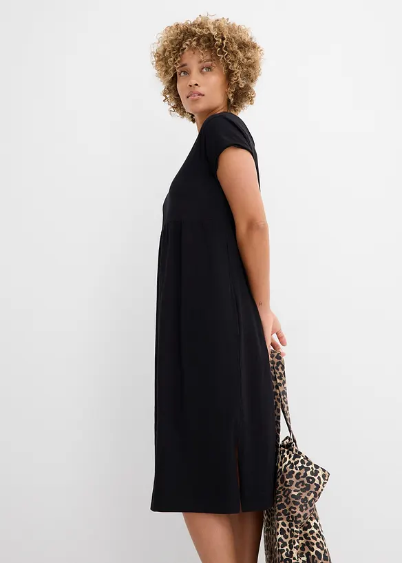 Midikjole i 100% &oslash;kologisk bomull, bonprix