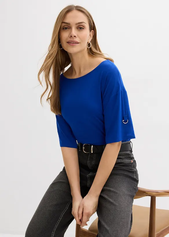 T-skjorte med b&aring;thals, bonprix