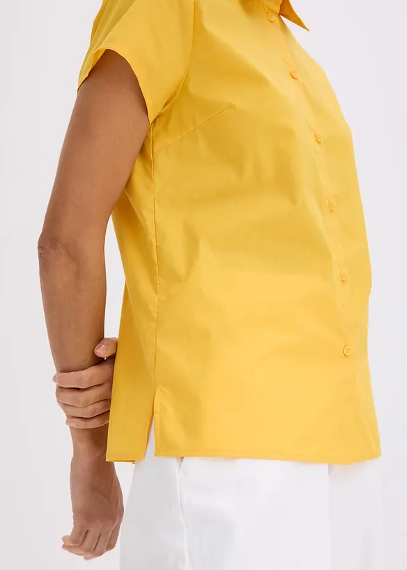 Kortermet bluse i poplin, bonprix
