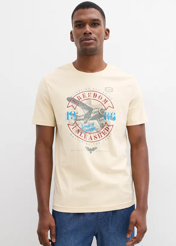 T-skjorte i 100% &oslash;kologisk bomull, bonprix