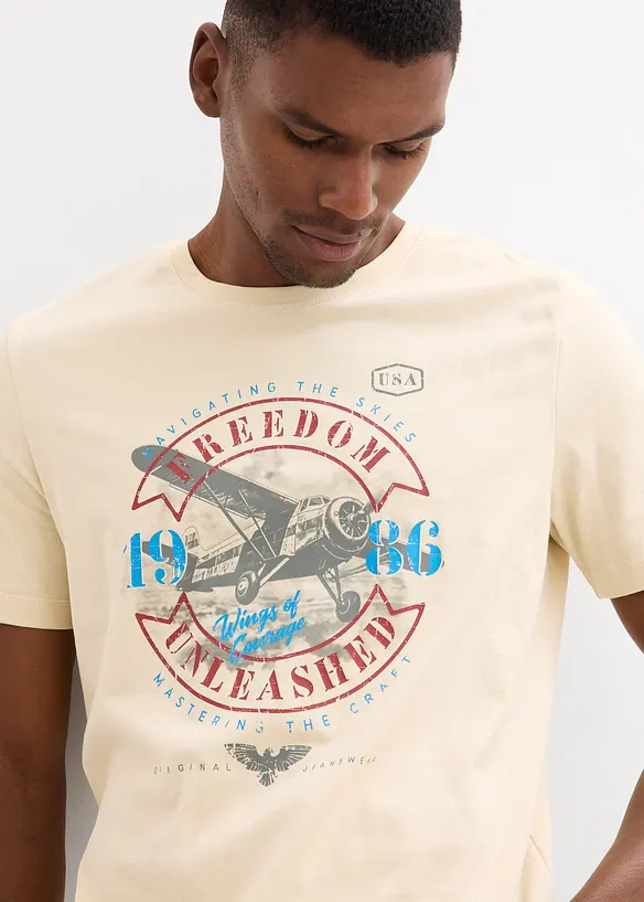 T-skjorte i 100% &oslash;kologisk bomull, bonprix