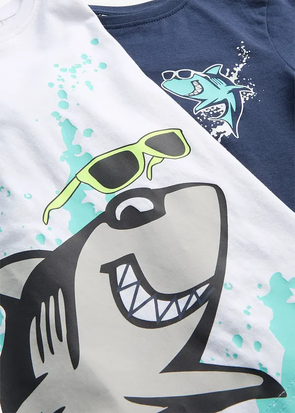 T-skjorte i 100% &oslash;kologisk bomull (2-pack), bonprix