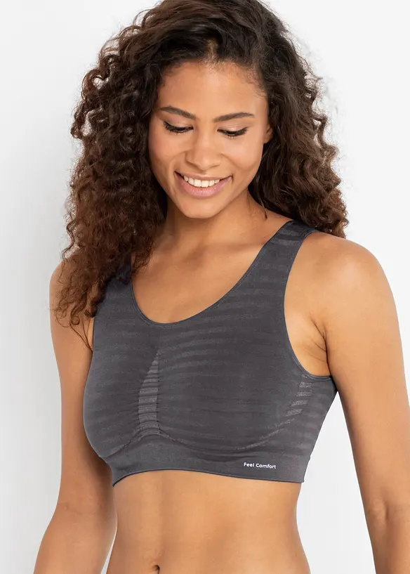 Feel Comfort Seamless-bustier (2-pack), bonprix