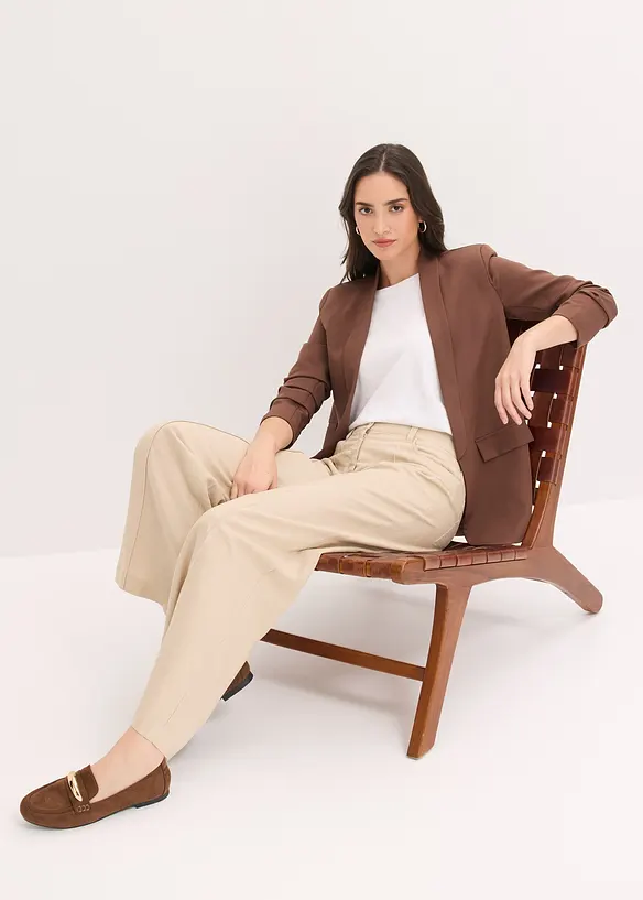 Blazer med rynking, bonprix