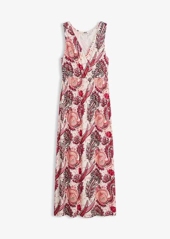 Maxikjole i myk viskosemiks, bonprix