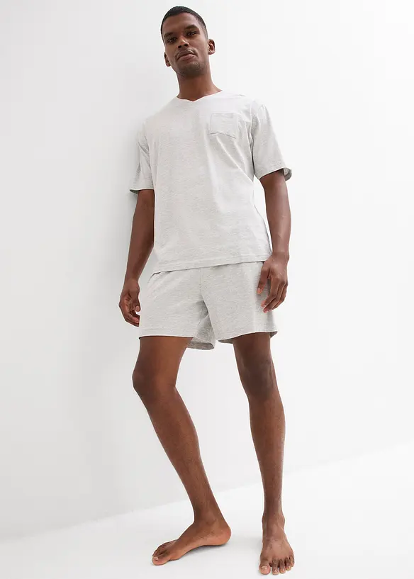 Kort pyjamas med bomull (4-delt sett), bonprix