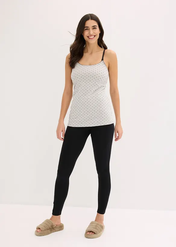 Ammetopp med &oslash;kologisk bomull (2-pack), bonprix