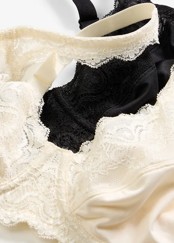 Spile-BH med nydelige blonder (2-pack), bonprix