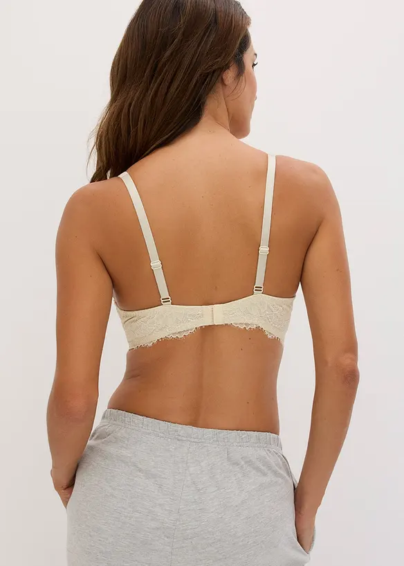 Vattert BH i glinsende materiale, bonprix