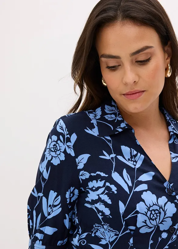 Skjortekjole i lett viskose, bonprix