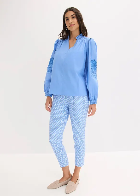 Bomullstunika med hullbroderi, bonprix