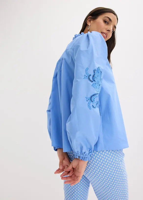 Bomullstunika med hullbroderi, bonprix