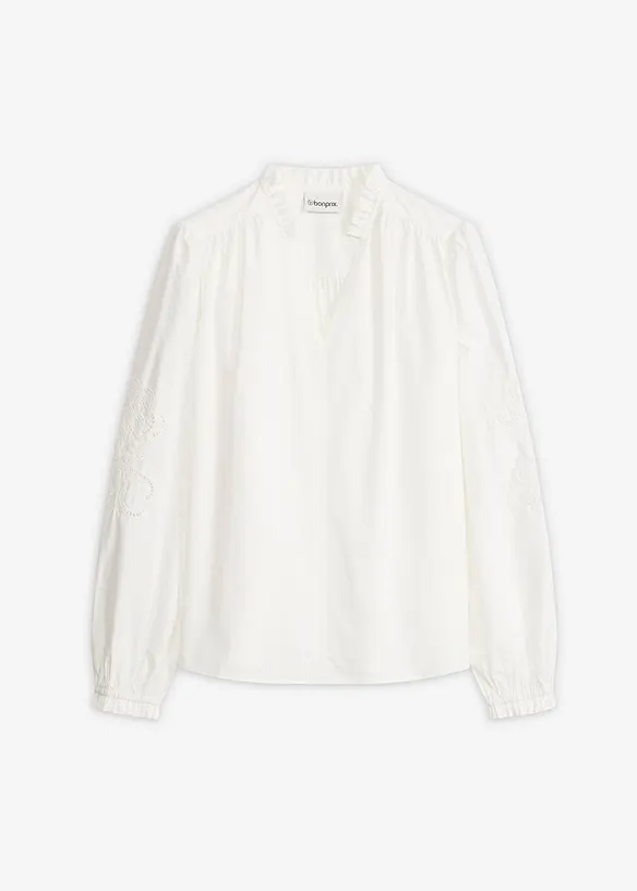 Bomullstunika med hullbroderi, bonprix