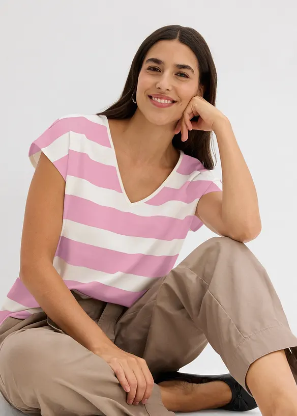 Topp med stripem&oslash;nster, bonprix