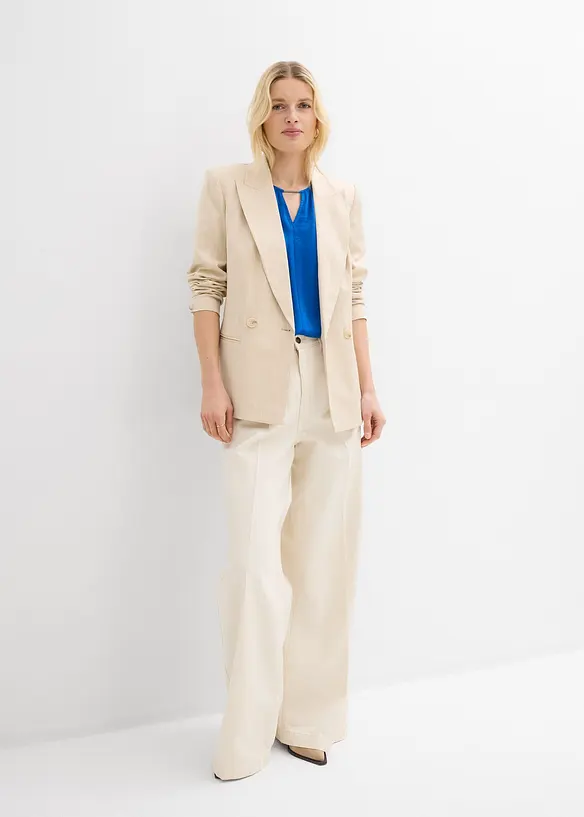 Tunika i tynn sateng, bonprix