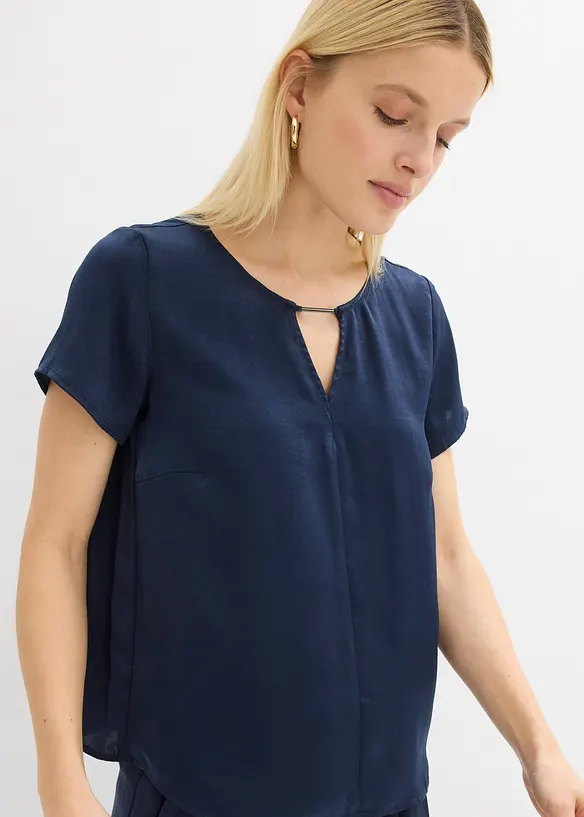 Tunika i tynn sateng, bonprix