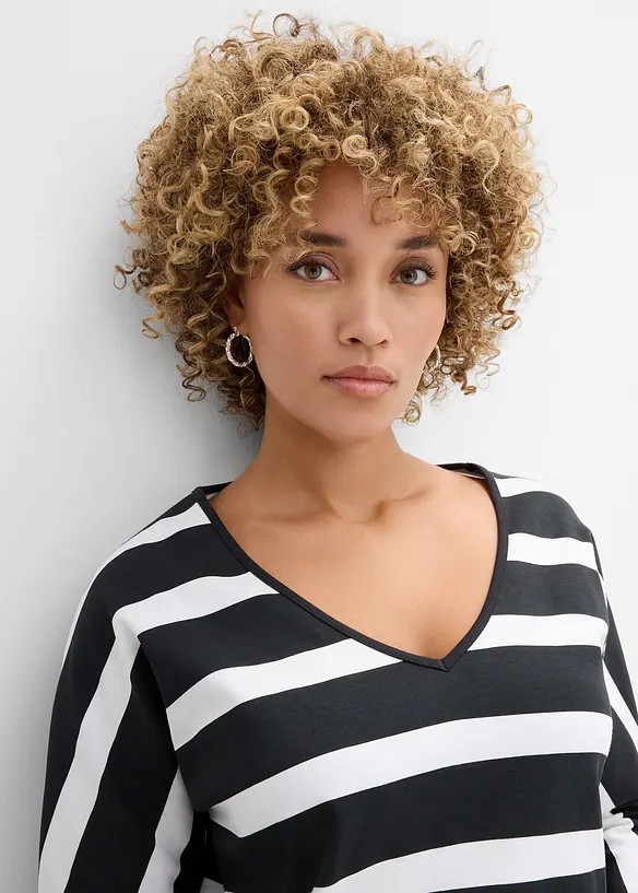 Langermet topp i 100% &oslash;kologisk bomull, bonprix