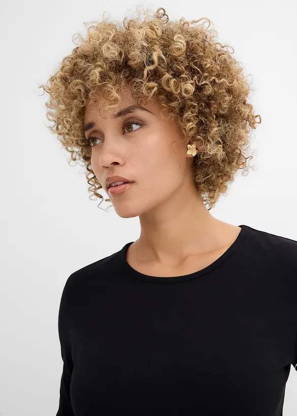 Langermet topp i 100% bomull (2-pack), bonprix