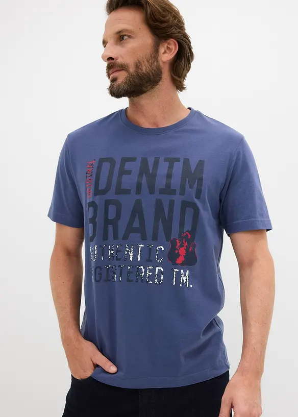 T-skjorte i 100% &oslash;kologisk bomull (2-pack), bonprix