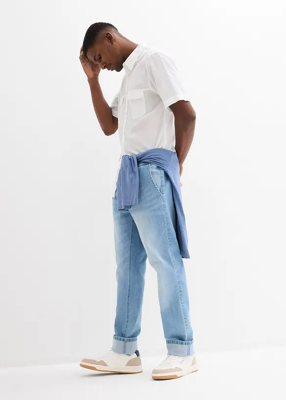 Kortermet skjorte i 100% bomull, bonprix