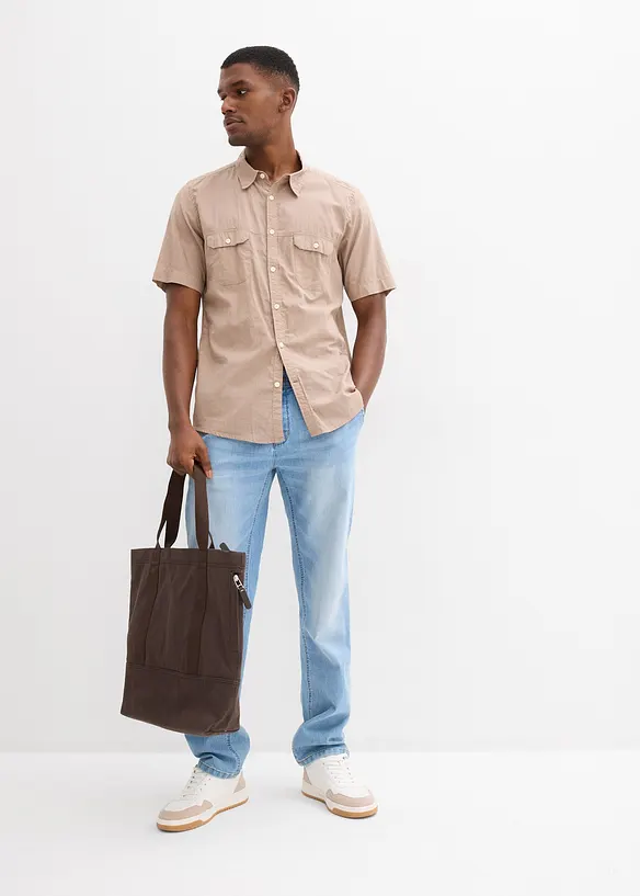 Kortermet skjorte i 100% bomull, bonprix