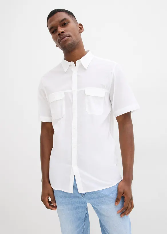 Kortermet skjorte i 100% bomull, bonprix