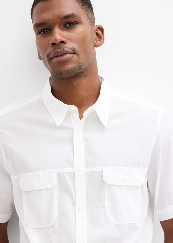 Kortermet skjorte i 100% bomull, bonprix