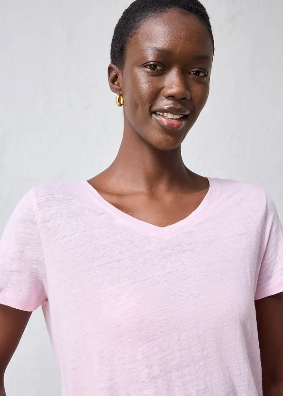 T-skjorte i 100% lin, bonprix