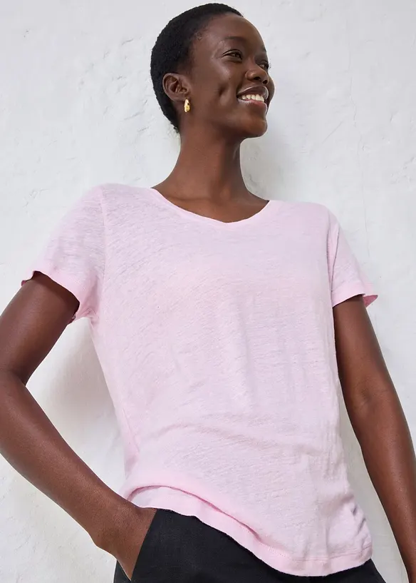 T-skjorte i 100% lin, bonprix