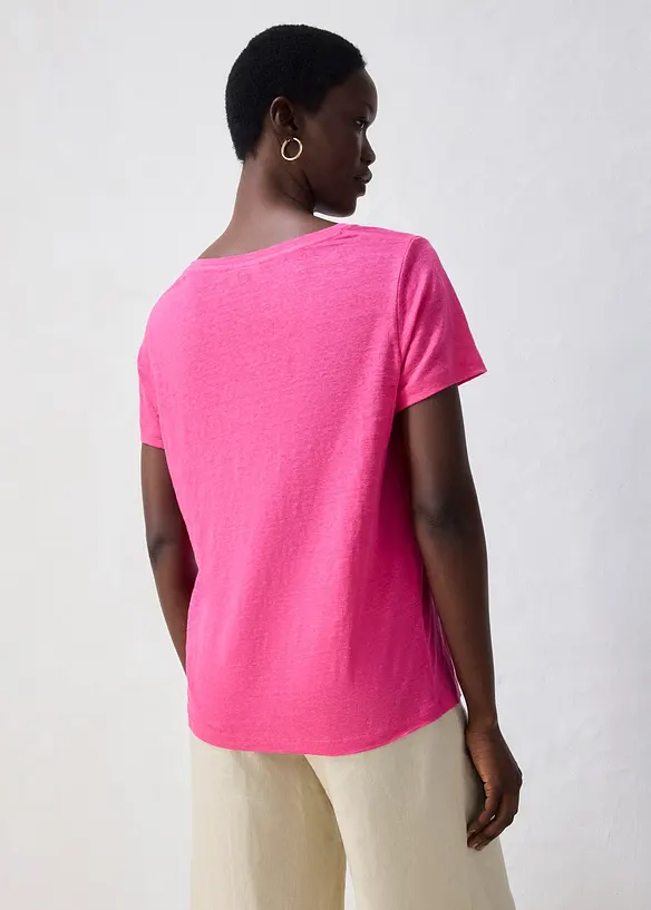 T-skjorte i 100% lin, bonprix