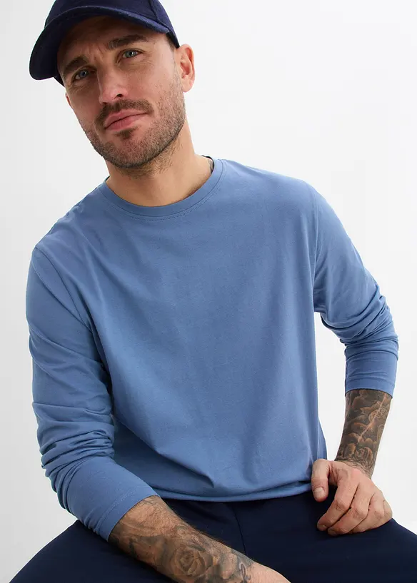 Langermet topp (2-pack), bonprix