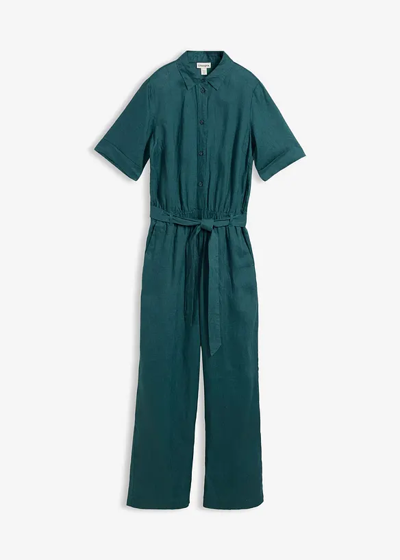 Jumpsuit i 100% lin, bonprix