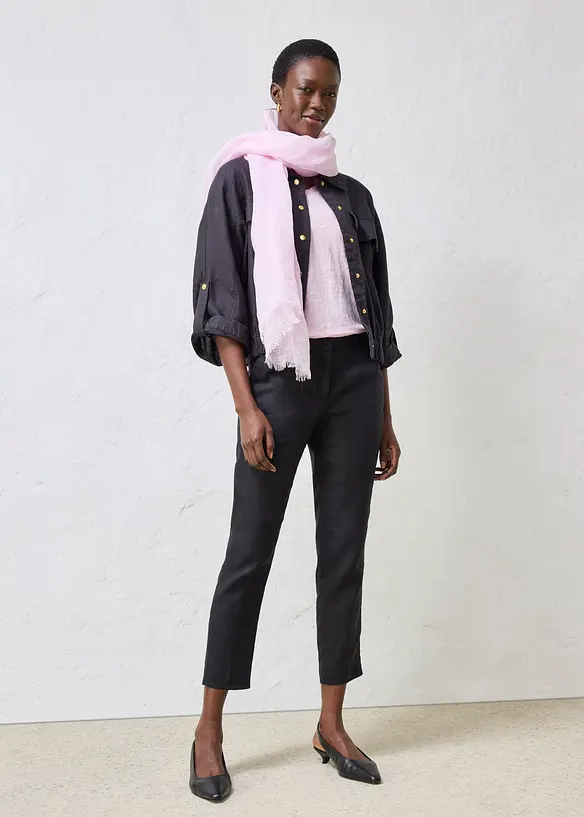 Bomberjakke i 100% lin, bonprix