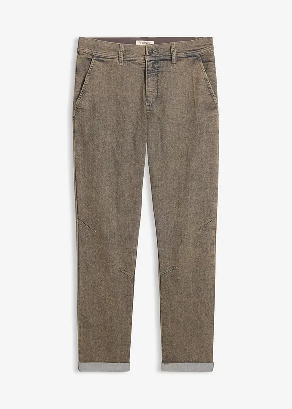 Relaxed fit-jeans i lett denim med stretchlinning, Straight, bonprix