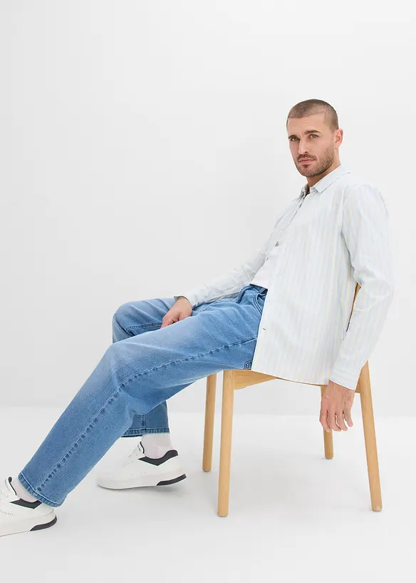 Strykefri business-skjorte med stretch, Modern fit, bonprix