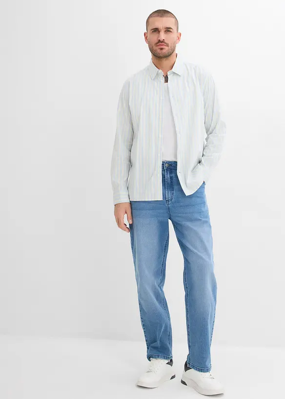 Strykefri business-skjorte med stretch, Modern fit, bonprix